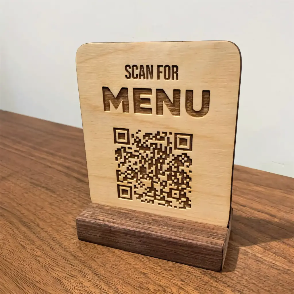 📱 QR Code Menu Stand